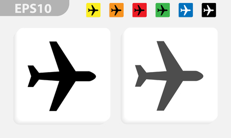 Vector airplane iconのイラスト素材