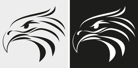 Illustration of Eagle head icon のイラスト素材