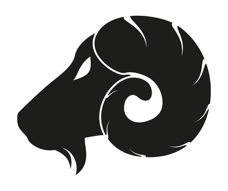 Goat head iconのイラスト素材