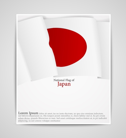 National flag brochure of Japanのイラスト素材