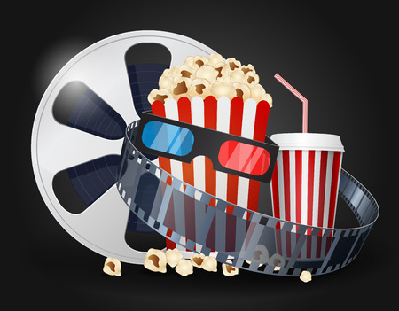 Cinema movie backgroundのイラスト素材