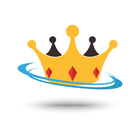 Crown symbol element and iconのイラスト素材