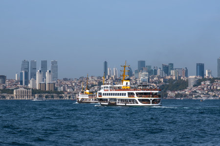 cruise ship in the Bosphorus, istanbul