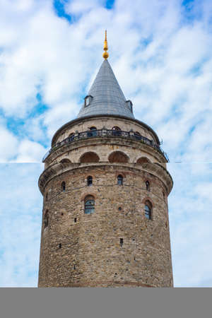 galata tower, historical buildings, medieval architecture, istanbul,の写真素材