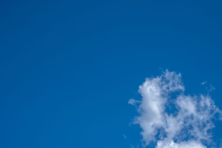clouds in the blue sky, cumulus,