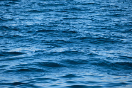 over the sea and the waves. Blue water asbstract.の写真素材