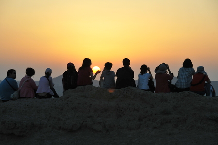 Sunset at Cappadocia Turkeyの写真素材
