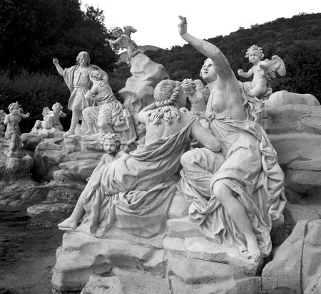 Caserta place garden fountianのeditorial素材