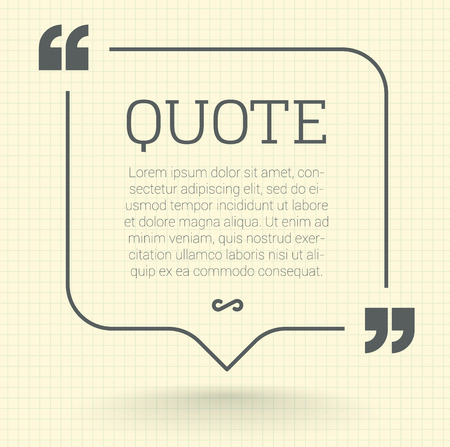 Quote vector mock up.のイラスト素材