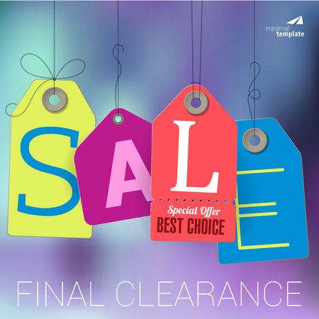 Sale price tags.のイラスト素材