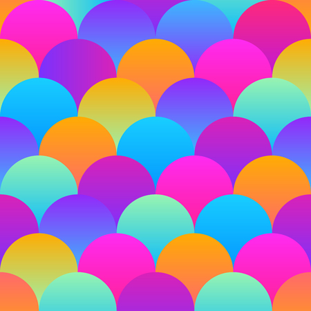 Smooth rainbow bright color trendy material design vector seamless patternのイラスト素材