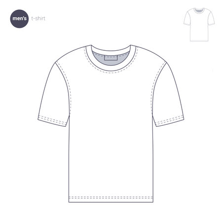 Clothes thin line style.のイラスト素材