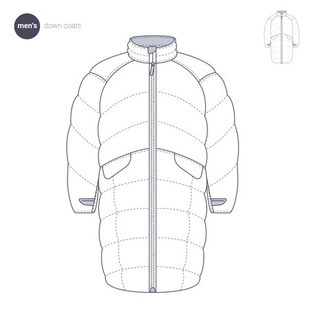 Clothes thin line style.のイラスト素材