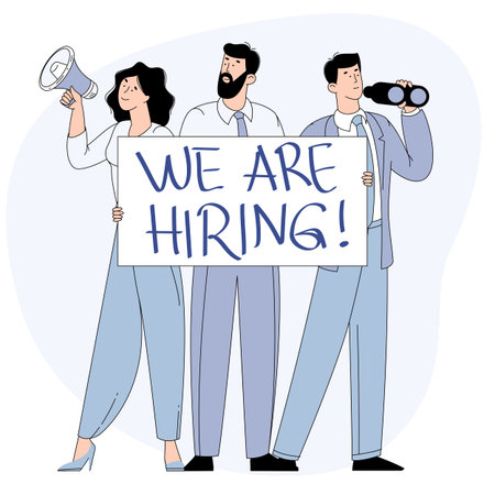 We are hiring conceptのイラスト素材