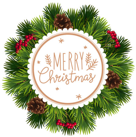 Christmas and New year vector templateのイラスト素材