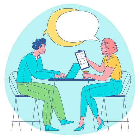 People thinking the same idea conceptのイラスト素材