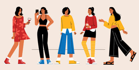 Women character design collection.のイラスト素材