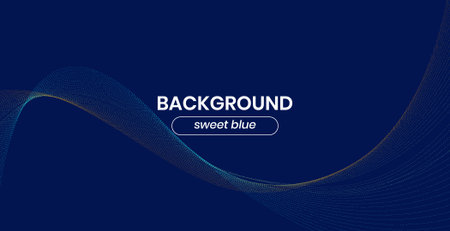 Abstract blue background with dynamic particles. Vector illustration for your design.のイラスト素材