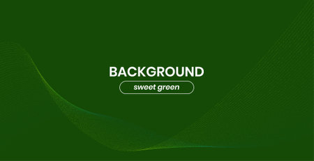 Abstract green background with wavy lines. Vector illustration for your designのイラスト素材