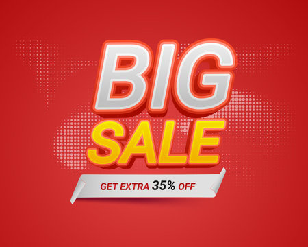 Big Sale, discount banner design template, special offer, vector illustrationのイラスト素材