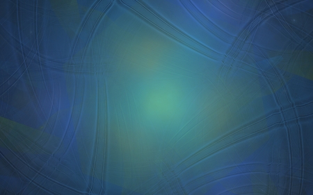 abstract background of gentle blue and turquoise with raised lines and a soft glow in the centerの写真素材