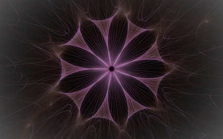 Fantastic cosmic flower