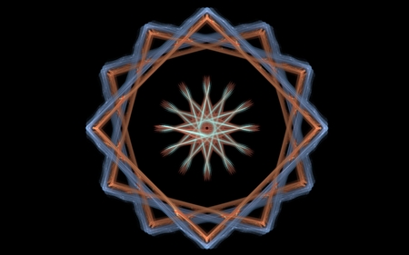 Emblem on a dark backgroundの写真素材
