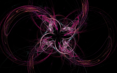 Digitally generated image made of colorful fractalの写真素材