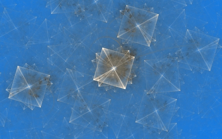 Digitally generated image made of colorful fractal to serve as backdrop for projects related to fantasy, creativity, imagination, art and web design.の写真素材
