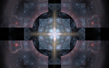 digital generated image in the form of abstract geometric shapes of various shades and colors for use in web design and computer graphics.の写真素材
