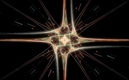 digital generated image in the form of abstract geometric shapes of various shades and colors for use in web design and computer graphics.の写真素材