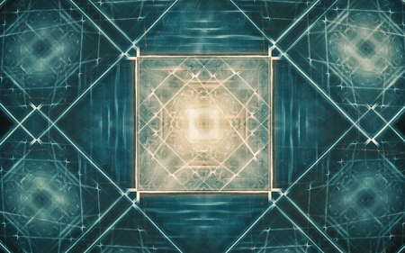 digital generated image in the form of abstract geometric shapes of various shades and colors for use in web design and computer graphics.の写真素材