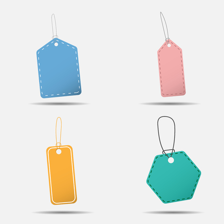 Colorful hang sale tag, illustration eps10のイラスト素材