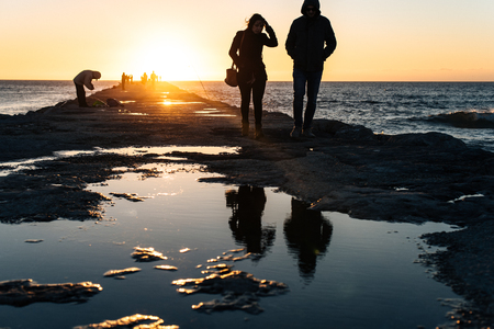 You and me reflectionの写真素材
