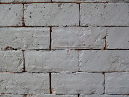 white  block brick wall seamless Vector illustration background - texture の写真素材