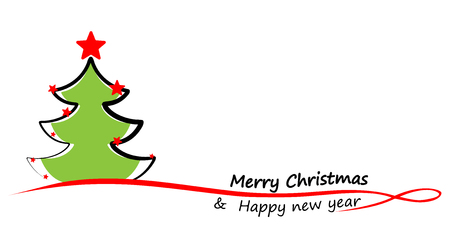 Christmas greeting card, flyer. Vector illustration.のイラスト素材
