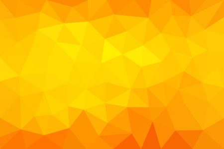 Gold-orange, yellow polygonal mosaic background for Your design. Vector illustration.のイラスト素材