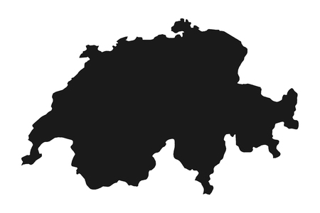 map of the Swiss Confederationのイラスト素材