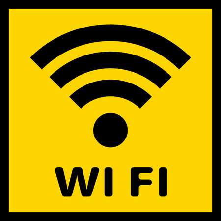 A simple WiFi icon to indicate in the serviceのイラスト素材