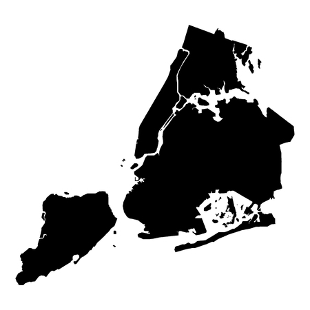 Detailed accurate map of new York in high resolutionのイラスト素材