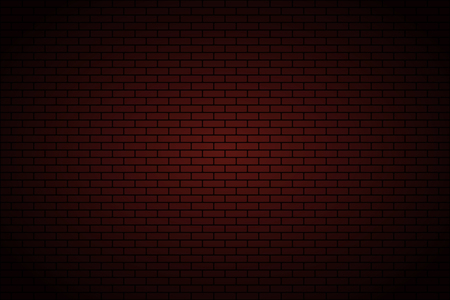 Illuminated texture of the brickwork design.のイラスト素材