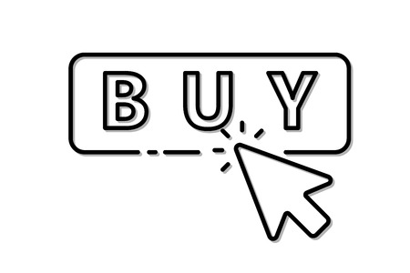 Icon mouse click on buy button.のイラスト素材