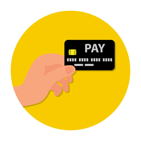 Sign for card payment. Vector illustration for websitesのイラスト素材