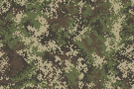 Professional seamless pixel summer camouflage for your production or designのイラスト素材