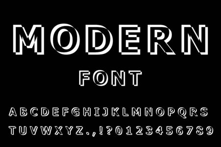 Modern artistic trend of the font for the English alphabetのイラスト素材
