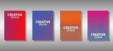 A modern set of abstract covers and backgrounds for your designのイラスト素材