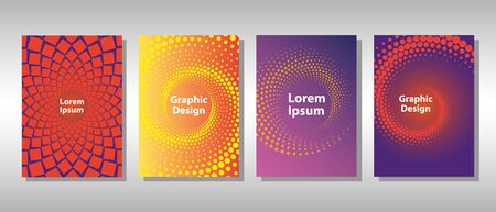 A modern set of abstract covers and backgrounds for your designのイラスト素材