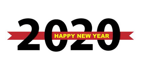 Laconic icon happy new year 2020 for your projectsのイラスト素材