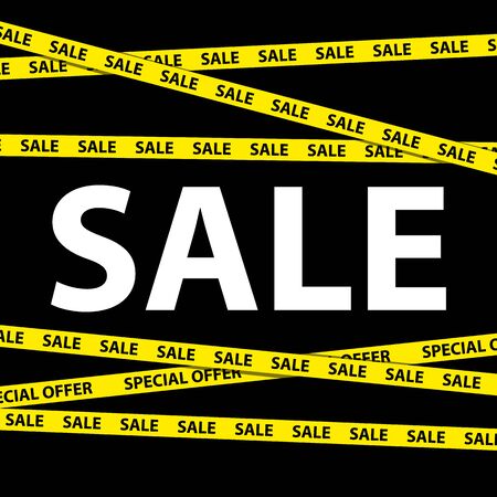 Colorful signage discounts and sales for your business. Vector illustration.のイラスト素材