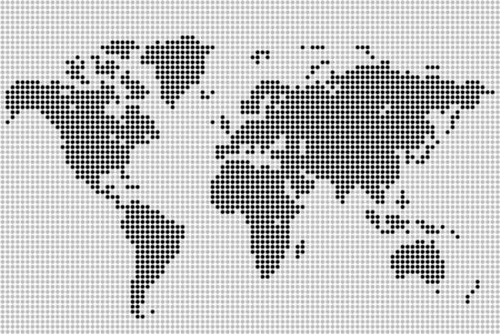 Dotted world map for any of your projectsのイラスト素材